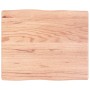 Treated wood table top with natural brown edge 60x50x(2-4) cm by vidaXL, Table tops - Ref: Foro24-363933, Price: 51,78 €, Dis...