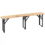 Klappbarer Stehtisch und Bänke, 3-teilig, aus massivem Tannenholz von vidaXL, Gartensets - Ref: Foro24-363113, Preis: 200,76 ...