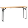 Klappbarer Stehtisch und Bänke, 3-teilig, aus massivem Tannenholz von vidaXL, Gartensets - Ref: Foro24-363113, Preis: 204,77 ...
