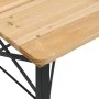 Klappbarer Stehtisch und Bänke, 3-teilig, aus massivem Tannenholz von vidaXL, Gartensets - Ref: Foro24-363113, Preis: 200,76 ...