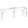 Klappbarer Stehtisch und Bänke, 3-teilig, aus massivem Tannenholz von vidaXL, Gartensets - Ref: Foro24-363113, Preis: 200,76 ...