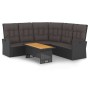 2-piece garden furniture set and black synthetic rattan cushions by vidaXL, Garden sets - Ref: Foro24-362175, Price: 382,19 €...
