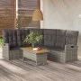 Gartenmöbel-Set 2-teilig mit grauen synthetischen Rattankissen von vidaXL, Gartensets - Ref: Foro24-362176, Preis: 496,41 €, ...
