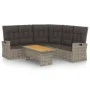 Gartenmöbel-Set 2-teilig mit grauen synthetischen Rattankissen von vidaXL, Gartensets - Ref: Foro24-362176, Preis: 496,41 €, ...