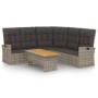 Gartenmöbel-Set 2-teilig mit grauen synthetischen Rattankissen von vidaXL, Gartensets - Ref: Foro24-362176, Preis: 469,64 €, ...