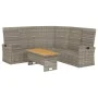 Gartenmöbel-Set 2-teilig mit grauen synthetischen Rattankissen von vidaXL, Gartensets - Ref: Foro24-362176, Preis: 496,41 €, ...