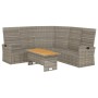 Set de muebles de jardín 2 pzas cojines ratán sintético gris de vidaXL, Conjuntos de jardín - Ref: Foro24-362176, Precio: 469...