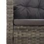 Set de muebles de jardín 2 pzas cojines ratán sintético gris de vidaXL, Conjuntos de jardín - Ref: Foro24-362176, Precio: 469...
