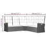 Gartenmöbel-Set 2-teilig mit grauen synthetischen Rattankissen von vidaXL, Gartensets - Ref: Foro24-362176, Preis: 496,41 €, ...