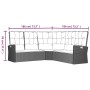 Gartenmöbel-Set 2-teilig mit grauen synthetischen Rattankissen von vidaXL, Gartensets - Ref: Foro24-362176, Preis: 469,64 €, ...