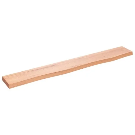 Light brown treated oak wood wall shelf 80x10x2cm by vidaXL, Shelves and shelves - Ref: Foro24-363656, Price: 22,37 €, Discou...
