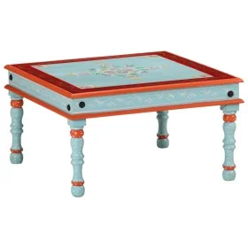Hand painted solid blue mango wood coffee table by vidaXL, Coffee table - Ref: Foro24-353763, Price: 64,60 €, Discount: %