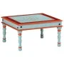 Mesa de centro madera maciza de mango azul pintada a mano de vidaXL, Mesas de centro - Ref: Foro24-353763, Precio: 64,55 €, D...