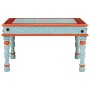 Mesa de centro madera maciza de mango azul pintada a mano de vidaXL, Mesas de centro - Ref: Foro24-353763, Precio: 68,49 €, D...