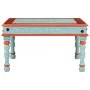 Mesa de centro madera maciza de mango azul pintada a mano de vidaXL, Mesas de centro - Ref: Foro24-353763, Precio: 64,55 €, D...
