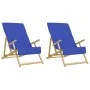 Beach towels 2 units, Klein blue fabric, 400 g/m², 60x135 cm by vidaXL, Beach towels - Ref: Foro24-362677, Price: 21,26 €, Di...