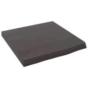 Wandregal aus dunkelbraun behandeltem Eichenholz, 40x40x(2-4) cm von vidaXL, Regale und Regale - Ref: Foro24-363750, Preis: 3...