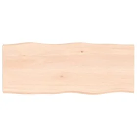 Solid oak wood table top with natural edge 100x40x2 cm by vidaXL, Table tops - Ref: Foro24-363881, Price: 44,73 €, Discount: %
