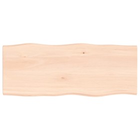 Tischplatte aus massivem Eichenholz mit Naturkante 100x40x2 cm von vidaXL, Tischplatten - Ref: Foro24-363881, Preis: 45,36 €,...