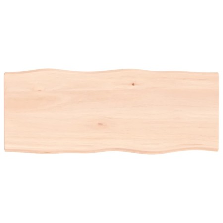 Solid oak wood table top with natural edge 100x40x2 cm by vidaXL, Table tops - Ref: Foro24-363881, Price: 45,36 €, Discount: %