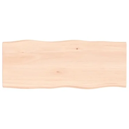 Solid oak wood table top with natural edge 100x40x2 cm by vidaXL, Table tops - Ref: Foro24-363881, Price: 44,73 €, Discount: %