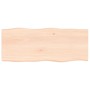Solid oak wood table top with natural edge 100x40x2 cm by vidaXL, Table tops - Ref: Foro24-363881, Price: 45,36 €, Discount: %