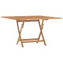 Folding solid teak wood garden table 110x110x75 cm by vidaXL, Garden tables - Ref: Foro24-362616, Price: 143,65 €, Discount: %