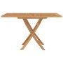Folding solid teak wood garden table 110x110x75 cm by vidaXL, Garden tables - Ref: Foro24-362616, Price: 143,40 €, Discount: %