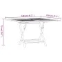 Folding solid teak wood garden table 110x110x75 cm by vidaXL, Garden tables - Ref: Foro24-362616, Price: 143,40 €, Discount: %