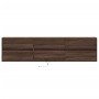 Mueble de TV de pared con LED marrón roble 180x31x45 cm