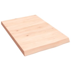 Estante de pared madera maciza roble sin tratar 40x60x(2-4) cm