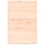 Solid untreated oak wood wall shelf 40x60x(2-4) cm by vidaXL, Shelves and shelves - Ref: Foro24-363516, Price: 35,15 €, Disco...