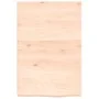 Solid untreated oak wood wall shelf 40x60x(2-4) cm by vidaXL, Shelves and shelves - Ref: Foro24-363516, Price: 34,74 €, Disco...