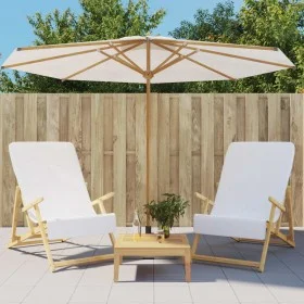 Beach towels 2 units white fabric 400 g/m² 60x135 cm by vidaXL, Beach towels - Ref: Foro24-362669, Price: 20,93 €, Discount: %
