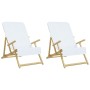 Strandtücher 2 Einheiten weißer Stoff 400 g/m² 60x135 cm von vidaXL, Strandtücher - Ref: Foro24-362669, Preis: 20,03 €, Rabat...