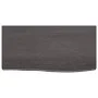 Dark brown treated oak wood wall shelf 60x30x(2-6) cm by vidaXL, Shelves and shelves - Ref: Foro24-363766, Price: 42,31 €, Di...
