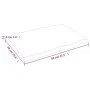Massivholz-Tischplatte mit natürlicher Kante 80x60x(2-4) cm von vidaXL, Tischplatten - Ref: Foro24-363879, Preis: 68,89 €, Ra...