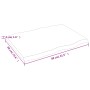Massivholz-Tischplatte mit natürlicher Kante 80x60x(2-4) cm von vidaXL, Tischplatten - Ref: Foro24-363879, Preis: 69,67 €, Ra...