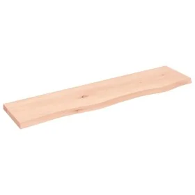Untreated solid oak wood wall shelf 80x20x2 cm by vidaXL, Shelves and shelves - Ref: Foro24-363539, Price: 30,12 €, Discount: %