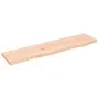 Estante de pared madera maciza de roble sin tratar 80x20x2 cm de vidaXL, Estantes y estanterías - Ref: Foro24-363539, Precio:...