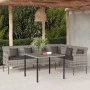 Garden dining set 2 pieces with gray synthetic rattan cushions by vidaXL, Garden sets - Ref: Foro24-362339, Price: 302,88 €, ...