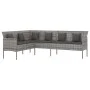 Garden dining set 2 pieces with gray synthetic rattan cushions by vidaXL, Garden sets - Ref: Foro24-362339, Price: 302,88 €, ...