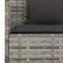 Garden dining set 2 pieces with gray synthetic rattan cushions by vidaXL, Garden sets - Ref: Foro24-362339, Price: 302,88 €, ...