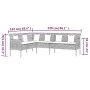 Garden dining set 2 pieces with gray synthetic rattan cushions by vidaXL, Garden sets - Ref: Foro24-362339, Price: 302,88 €, ...