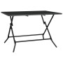 Klappbarer Gartentisch, anthrazitgraues Stahlgeflecht, 110 x 80 x 72 cm von vidaXL, Gartentische - Ref: Foro24-362749, Preis:...