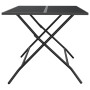 Klappbarer Gartentisch, anthrazitgraues Stahlgeflecht, 110 x 80 x 72 cm von vidaXL, Gartentische - Ref: Foro24-362749, Preis:...