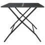 Klappbarer Gartentisch, anthrazitgraues Stahlgeflecht, 110 x 80 x 72 cm von vidaXL, Gartentische - Ref: Foro24-362749, Preis:...