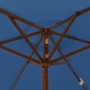 Garden umbrella with light blue wooden pole 196x231 cm by vidaXL, Umbrellas - Ref: Foro24-363166, Price: 55,66 €, Discount: %