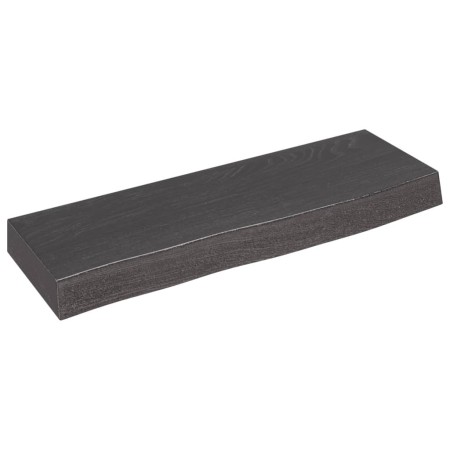 Wandregal aus dunkelbraun behandeltem Eichenholz, 60 x 20 x 6 cm von vidaXL, Regale und Regale - Ref: Foro24-363763, Preis: 3...