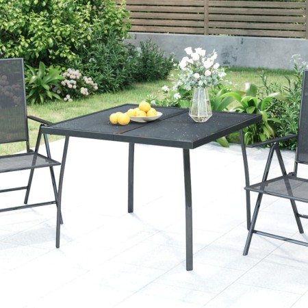 Anthrazitgrauer Gartentisch aus Stahlgewebe 100x100x72 cm von vidaXL, Gartentische - Ref: Foro24-362732, Preis: 106,54 €, Rab...
